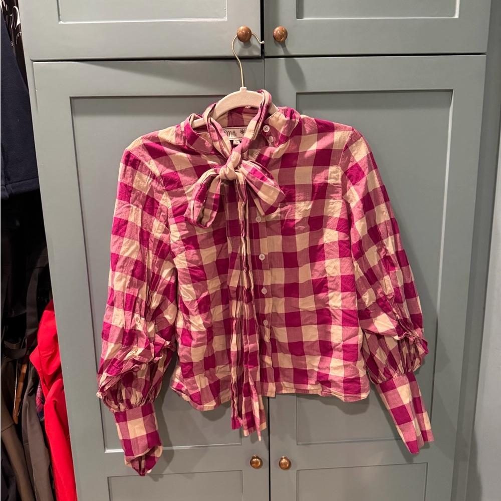 Mille Gigi tie neck blouse - Picture 4 of 5